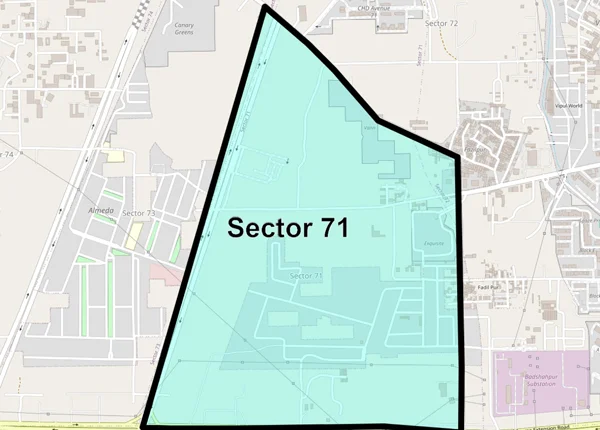 Birla Sector 71, Gurgaon  Location