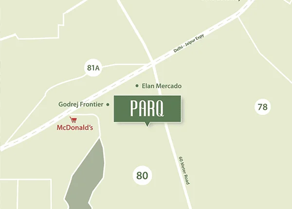 Conscient Elaira Residences at Sector 80,
 Location Map plan