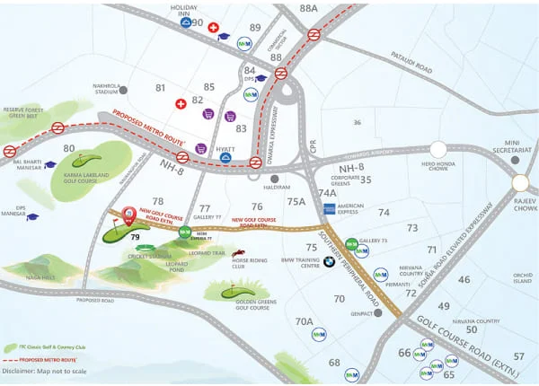 Godrej Arista at Sector 79
 Location Map plan