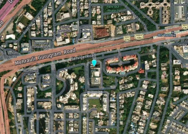 Time Tower new launch MG Road gurgaon Location