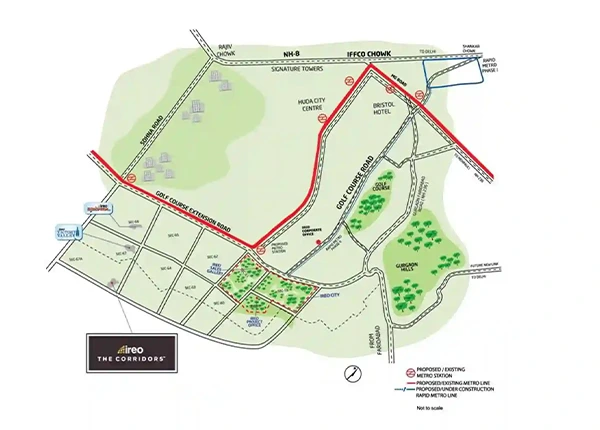 Ireo Corridors in Sector 67a  Location