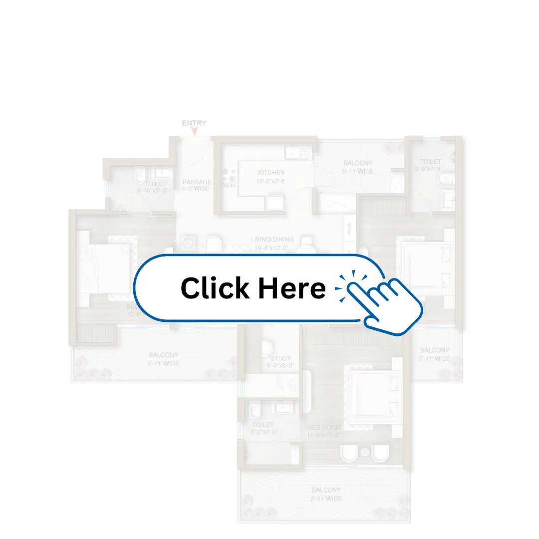 Landmark Akaya Sector 103 at Sector 103, 3 BHK Floor Plan