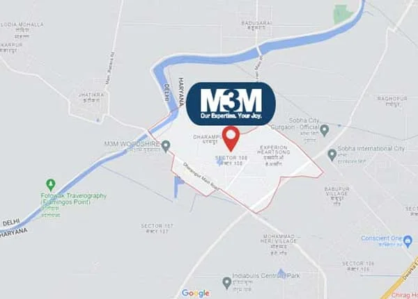 M3M 108 at Sector 108 Location Map plan