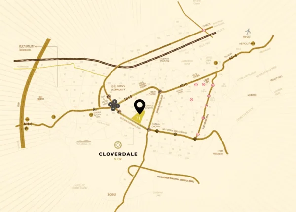 Signature Global Cloverdale Sector 71
 Location Map