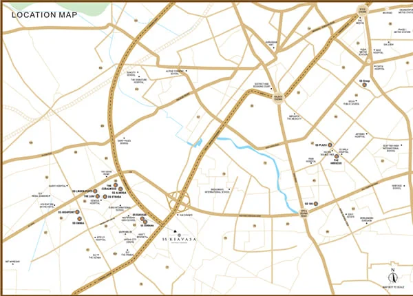 SS Kiavasa at Sector 83,
 Location Map plan